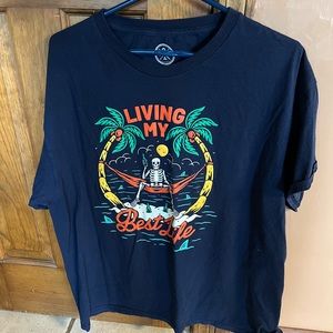Living My Best Life Blue Teeshirt